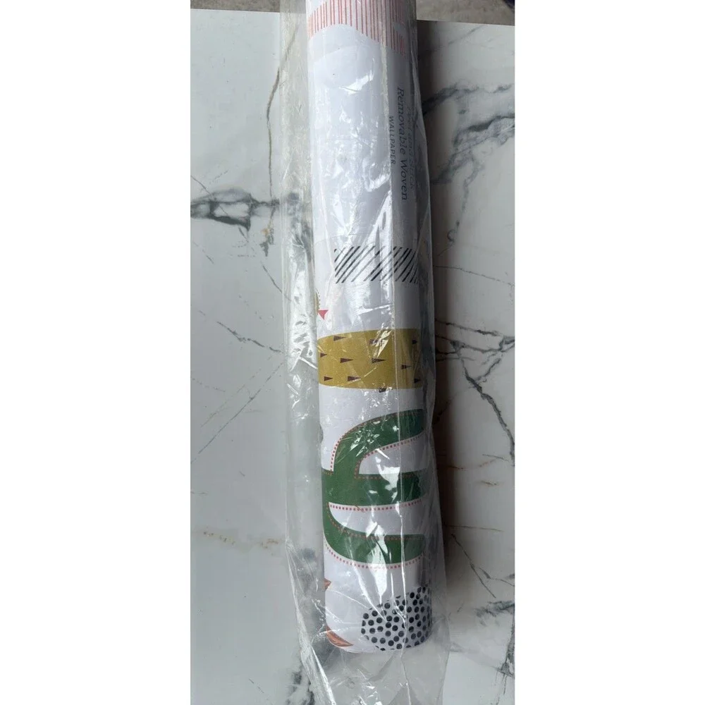 Spoonflower Cactus Desert Peel Stick Wallpaper 24x108 Sealed New Botanical